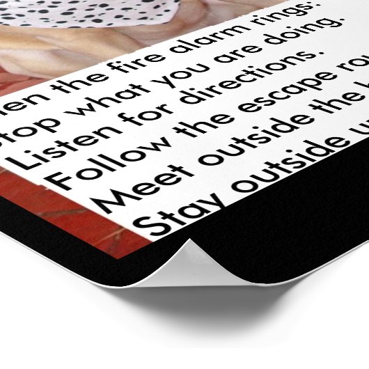 ファイアドリル ポスター (角)