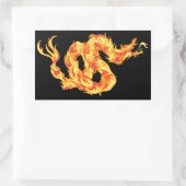 ファイアドレイク 長方形シール (バッグ)