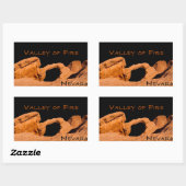 ファイアネバダ渓谷 長方形シール (シート)