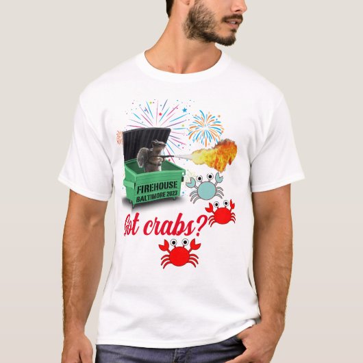 ファイアハウスアットボルチモア得カニTee Tシャツ (正面)