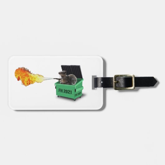 ファイアハウス2021ダンプスター荷物タグ ラゲッジタグ (正面横)