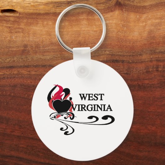 ファイアハートウェストバージニア キーホルダー (正面)