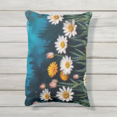 ファイアバタフライ超現実的なアートワークchamomile自然 アウトドアクッション (裏面(縦))