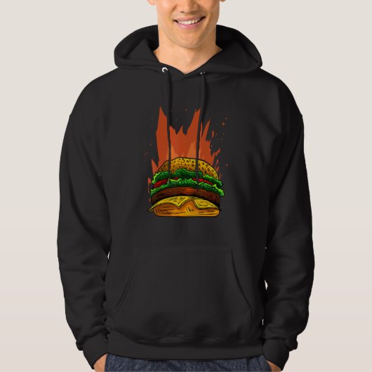 ファイアバーガーIチーズバーガーIバーガー パーカ (正面)