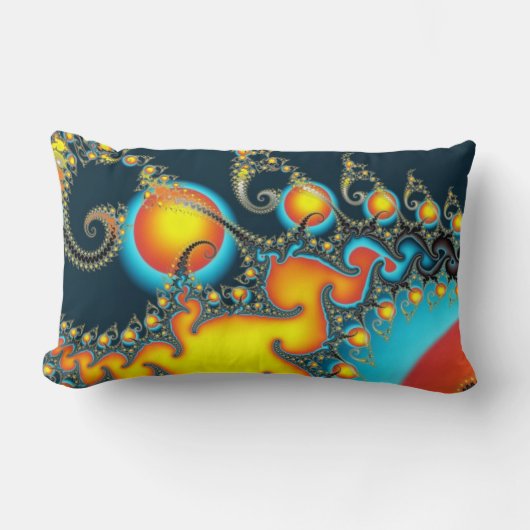 ファイアバースト装飾用クッション ランバークッション (正面)