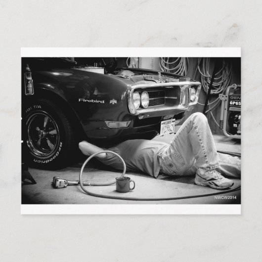 ファイアバード整備士 ポストカード (正面)