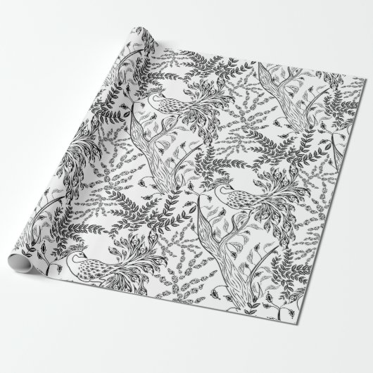 ファイアバード、鳥 ラッピングペーパー (アンロールド)