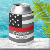 ファイアパーソナライズされたファイターシンレッドラインカスタム 缶クーラー