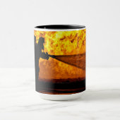 ファイアパーソナライズされたファイターフレイムマグ マグカップ (中央)