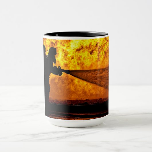 ファイアパーソナライズされたファイターフレイムマグ マグカップ (中央)