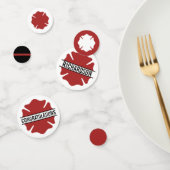 ファイアパーソナライズされたファイター赤ロゴ薄い赤線 コンフェッティ (グループ)