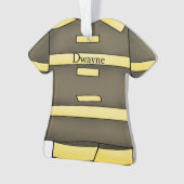 ファイアパーソナライズされたマンユニフォーム オーナメント (正面)