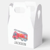 ファイアパーソナライズされたートラック誕生日パーティー フェイバーボックス (オープン)