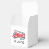 ファイアパーソナライズされたートラック誕生日パーティー フェイバーボックス (オープン)