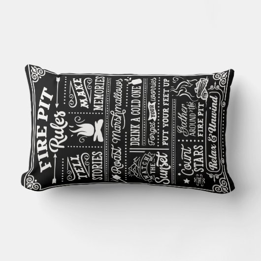 ファイアピットルール – ベージュ ランバークッション (正面)