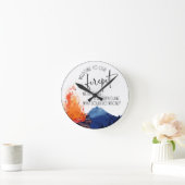 ファイアピット ラウンド壁時計 (ホーム)