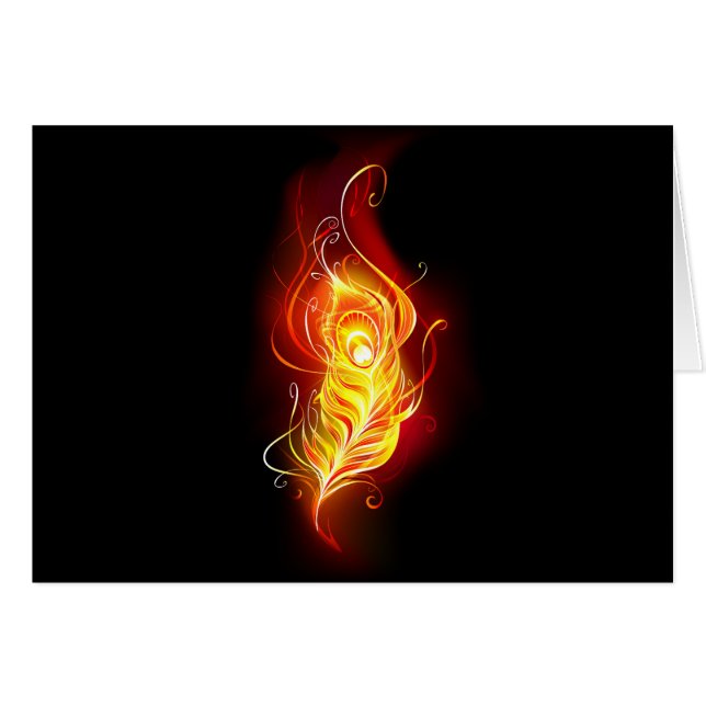 ファイアピーコックの羽根 (正面横)