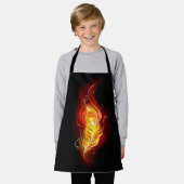 ファイアピーコックの羽根 エプロン (着用した状態)