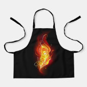 ファイアピーコックの羽根 エプロン (正面)