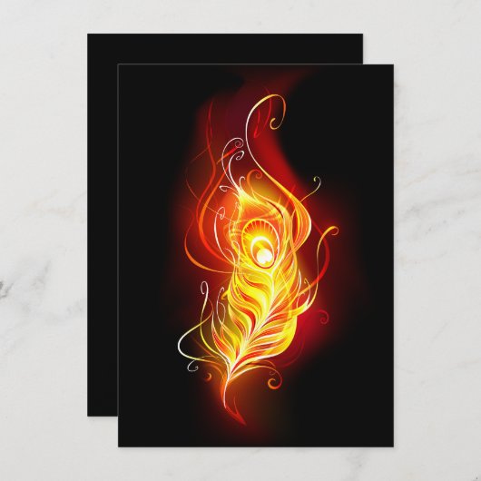 ファイアピーコックの羽根 エンクロージャーカード (正面/裏面)