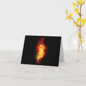 ファイアピーコックの羽根 カード (黄色い花)