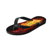 ファイアピーコックの羽根 キッズビーチサンダル (アングル)