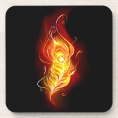 ファイアピーコックの羽根 コースター (正面)