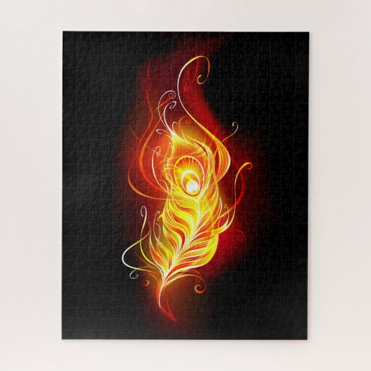 ファイアピーコックの羽根 ジグソーパズル (縦)