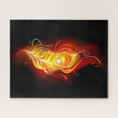 ファイアピーコックの羽根 ジグソーパズル (横)