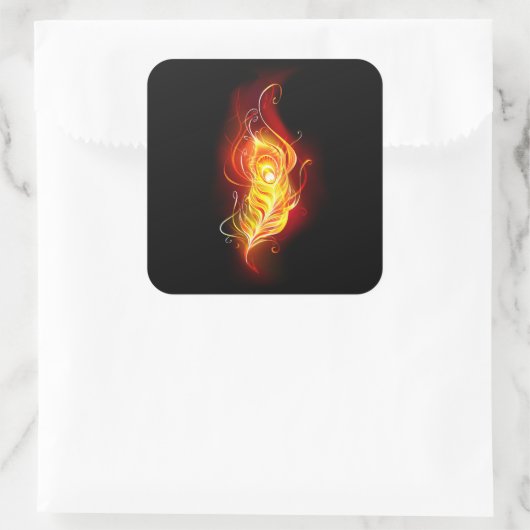 ファイアピーコックの羽根 スクエアシール (バッグ)