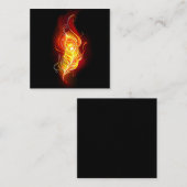 ファイアピーコックの羽根 スクエア名刺 (正面/裏面)