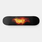 ファイアピーコックの羽根 スケートボード (横)