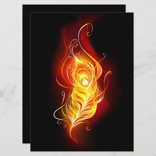 ファイアピーコックの羽根 セーブザデート (正面/裏面)