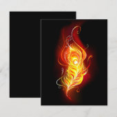 ファイアピーコックの羽根 セーブザデート (正面/裏面)