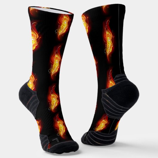 ファイアピーコックの羽根 ソックス (傾斜あり)