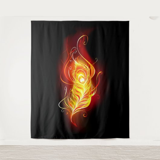 ファイアピーコックの羽根 タペストリー (正面)