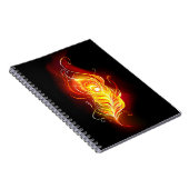 ファイアピーコックの羽根 ノートブック (右側)