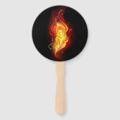 ファイアピーコックの羽根 ハンドファン (裏面)