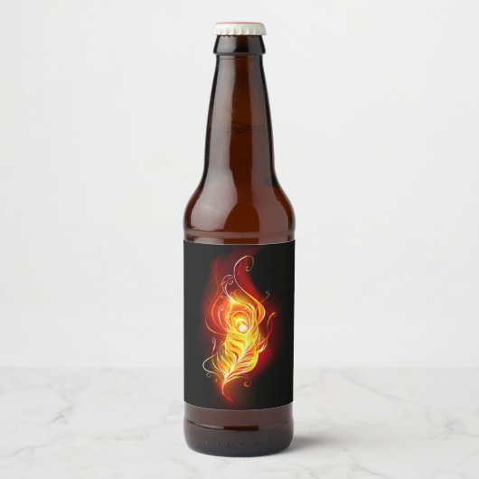 ファイアピーコックの羽根 ビールラベル (正面)