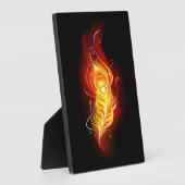 ファイアピーコックの羽根 フォトプラーク (側面)