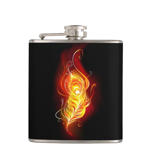 ファイアピーコックの羽根 フラスク (正面)