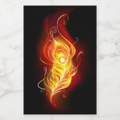 ファイアピーコックの羽根 フードラベル (シングルラベル)