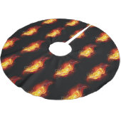 ファイアピーコックの羽根 ブラッシュドポリエステルツリースカート (アングル)