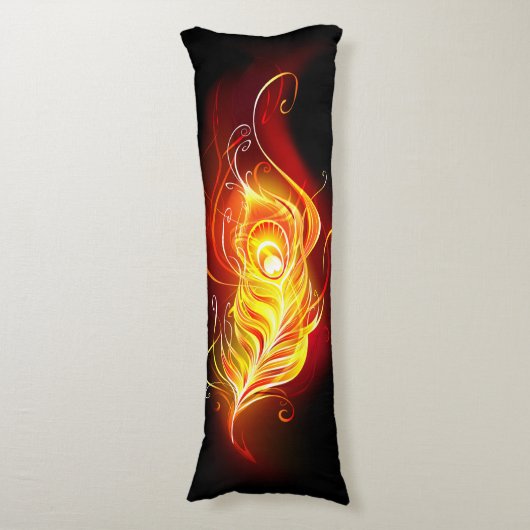 ファイアピーコックの羽根 ボディピロー (正面縦)
