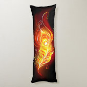 ファイアピーコックの羽根 ボディピロー (裏面 (縦))