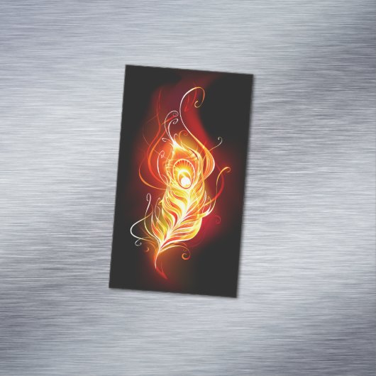 ファイアピーコックの羽根 マグネット名刺 (インサイチュ)