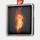 ファイアピーコックの羽根 メタルオーナメント (左)