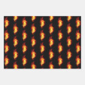 ファイアピーコックの羽根 ラッピングペーパーシート (正面2)