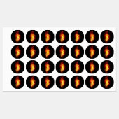 ファイアピーコックの羽根 ラベル (シート)