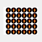 ファイアピーコックの羽根 ラベル (シート)